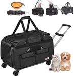 VEVOR Large Dog Cat Carrier with Wh