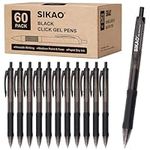 Sikao Black Gel Pens 60 Pack Black 