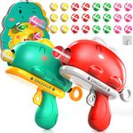 Ci Vetch 2 PCS Kids Blaster Gun Shooting Games Dart Board Toys for Boys Girls 3-5 6-8, Outdoor Indoor Dinosaur Dart Board for Kids Birthday Gifts, Party Game Toy Gifts for 3 4 5 6 7 Year Old Boys Kids