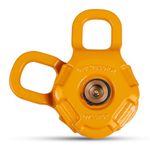 WOLFSTORM 15T/ 33000LB Winch Snatch Block Towing Pulley Blocks-35T/ 77000 LB Maximum Break Strength, Heavy Duty Off-Road Recovery Accessory for Tractor, Truck, ATV & UTV (Orange)