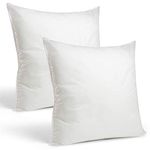 Rohi Set of 2 Hypoallergic Cushion Inner Pads (Pack of 2) 20" x 20" (50cm x 50cm) Cushion Insert Decorative Square Pillow Stuffer for Sofa Couch Cushions