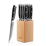 Aiheal Steak Knives with Beech Knif