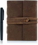 KomalC Leather Journal Lined Paper 