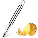 Potato Peeler Stainless Steel Vegetable Peeler Silver Julienne Peeler 7.5 Inches Straight Peeler Slicer for Kitchen Food Cutter