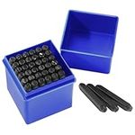 Gueenky 36 Pcs Number and Letter Punch Set, 5mm Metal Stamping Tool Set, A-Z, 0-9, &, Letter Number and Symbols Stamp Punch for Stamping Metal Wood Plastic Leather