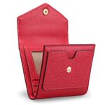 GAEKEAO Women's Small Coin Purse with RFID Blocking, Wallets and Card Holders Large Capacity Zippered Coin Pouch Gift Women, C-01red, RFID