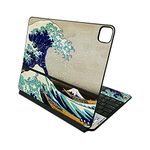 MightySkins Skin Compatible with Apple Magic Keyboard for iPad Pro 12.9" (3rd-6th Generation) - Great Wave of Kanagawa | Protective, Durable, and Unique Vinyl Decal wrap Cover | Made in The USA