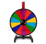 FLORAGREEN Spin Wheel 18 Inch Diameter for Games, Parties, Birthday, Gift, Events, Social Groups, Office Meetings, Kids Learning, Trade Shows, Carnival with Write-Erase Option Heavy Duty