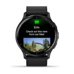 Garmin Venu 3, GPS Smartwatch AMOLED Display 45 mm Watch, Advanced Health and Fitness Features, Up to 14 Days of Battery, Wheelchair Mode | GPS, WI-FI | Black + Slate, Leather