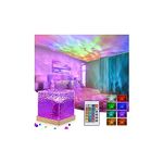 Galaxy Projector Light for Bedroom,Ocean Wave LED Night Light Star Projector 16 Colors 30 Lighting Modes with Remote Control,RGB Dimmable Sensory Lights Star Light Projector for Kids (RGB)