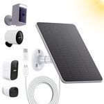 TEKCAM Solar Panel Compatible with EufyCam 2C/EufyCam 2C Pro/EufyCam 2/2 Pro/E/SoloCam E20/E40, WYZE Battery Cam Pro, Simplisafe Outdoor Camera, 4W 5V Solar Panel for Battery Powered Camera