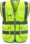 XIAKE High Vis Vests 8 Pockets Refl