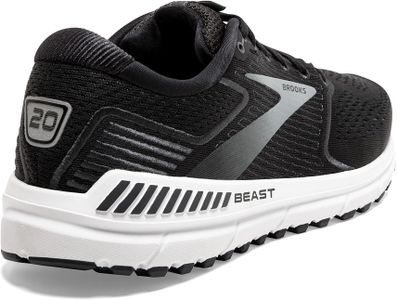 Brooks Men’s Beast 20 Running Shoe – Black/Ebony/Grey, UK 9.5
