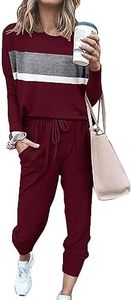 Bofell Lounge Sets for Women Casual Two Piece Outfits Long Sleeve Fall Clothes 2023 XS