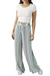 O'NEILL Womens Ninette Solid Bottoms, Multi Colored | Ninette Stripe, Large