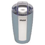 IMUSA USA 3oz Unique Matte Blue Electric Coffee and Spice one Touch Push-Button Control Grinder