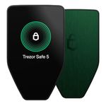 Trezor Safe 5 - Crypto Hardware Wallet with Secure Element & Passphrase, Color Touchscreen, Haptic Feedback, Bitcoin Security, Supports 1000s Coins & Tokens, Quick & Simple Setup (Green Beryl)