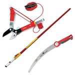 Wolf Garten Telescopic Handle ZMV4 Multi Change RCM Loppers PC370MS Pruning Saw