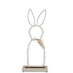 Mud Pie Beaded Bunny Sitters, 15 3/4" x 6 1/4, Large