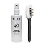 Shoe Clinic Nubuck & Suede Cleaner Brush Set | Shoe Cleaning Kit with Suede Brush & Leather Suede Shoe Cleaner | 125ml Stain Remover & Restorer Care Spray For Boots, Trainers & Shoes