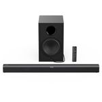 Tribit Soundbar Speaker S1 with Wired Subwoofer for Deep Bass(200W), 2.1 Channel TV Home Theatre, Bt v5.3, LED Display, Multiple Connectivity and 4 EQ Modes, Bass & Treble Control & Remote Control