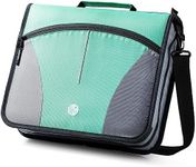 Kinbashi 3 Ring Binder, 3 Inch O-Ring Zipper Binder with Shoulder Strap, Expanding Files and Multiple Pockets, Green
