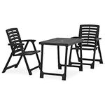 vidaXL 3-Piece Folding Bistro Set -