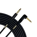 Mogami Gold INSTRUMENT-06R Guitar Instrument Cable, 1/4" TS Male Plugs, Gold Contacts, Right Angle and Straight Connectors, 6 Foot