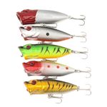 OriGlam Fishing Lures Baits Fishing Gear Lures, Topwater Bass Fishing Lures Crankbaits Hard Bait, Life-Like Swimbait for Freshwater Saltwater