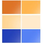 Selens 6Pcs Lighting Gels Filters 40x50cm CTO CTB Orange Blue Light Gel Color Correction Transparent Sheet Film for 800W Red Head Strobe Spotlight Flash Portrait Photography Photo Studio 16x20 inch