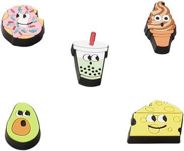 Crocs Shoe Charm 5-Pack | Personalize with Jibbitz for Chaussure Unisexe, Lights Up Food Friends, Taille Unique