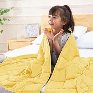 CYMULA Weighted Blanket Kids 7 Pounds (40''*60'' Throw Size) - Cooling Breathable Children Heavy Blankets Summer Winter - Ultra Microfiber Soft Comfort with Glass Beads - Gifts for Boys/Girls