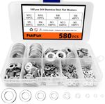 FullFun 580 Pcs Washers for Screws,