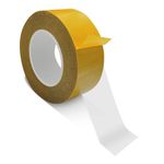 WENSSKKU Extra Strong Adhesive Double Sided Tape Heavy Duty,Super Clear Thin Two Sided Tape for Walls Crafts Scrapbooking Woodworking 1Inch x 50 Feet