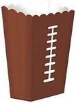 Amscan Football Frenzy Birthday Party Large Snack Box Tableware, Paper, 7" x 3" x 2", Pack of 8