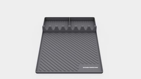 Kitchen perfection Silicone Griddle Tools Mat - Gray