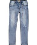 Lucky Brand Girls' Stretch Denim Jeans, Skinny Fit Pants With Zipper Closure & 5 Pockets, Giselle Tori, 12