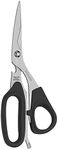 Messermeister 8.5-Inch Take-Apart Utility Shears, Black - Includes Screwdriver, Nut Cracker, Jar Lid Opener/Gripper, Bottle Opener & Bone + Twig Cutter - Suitable for Right-Handed Users