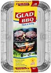 Glad BBQ Trays, Thick and Strong, BBQ Safe for Easy Cleanup and Food Preparation (Pack of 4)