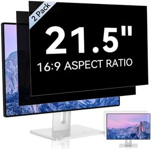 [2 Pack] 21.5 Inch Computer Privacy Screen for 16:9 Aspect Ratio Widescreen Monitor, Eye Protection Anti Glare Blue Light Computer Monitor Privacy Filter, Removable Anti-Scratch 21in Protector