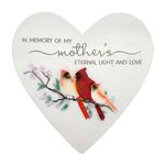 Pavilion Gift Company 44110 Mother-11 Heart Garden Stone, Off-White, Red, Yellow, Orange, Pink, Green