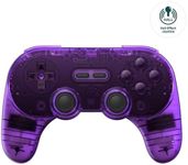 AKNES 8Bitdo Pro 2 Bluetooth Controller, Hall Effect Joystick Update, Gaming Controller Compatible with Switch, Apple, Windows, Steam Deck, Android and Raspberry Pi - Crystal Purple