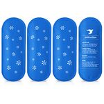 CURMIO 4pcs Ice Pack for Diabetic Cooler Bag, Reusable gel Ice Pack for Insulin Travel Case