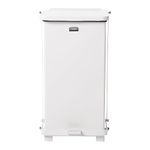 Rubbermaid Commercial Products Defenders Step-On Container 25 Litre White FGST12EPLWH