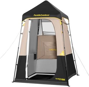 FanttikOutdoor Zeta A1 Pro Shower Tent 1 Rooms, Instant Setup in 60 Seconds with Rainfly & Windproof, Portable with Carry Bag for Family Camping, Privacy Shelters Upgraded Ventilation