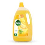 Dettol Multi Purpose Cleaner, Citrus, 4L, Floor Cleaner Liquid, Grease Remover, Kitchen Cleaner, Bin Cleaner, Sink Cleaner, Kills 99.9% of Germs, Antibacterial, Disinfectant, Household Cleaners