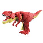 Gooyo Dinosaur Toy Gun & Musical Toy Gun for Kids with Biting Roaring Function, Simulation Sound Effect Will Shake Head Swing Tail (Red Color)