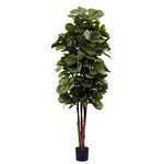 Nearly Natural 5346 Fiddle Leaf Fig Tree, 6-Feet, Green by Nearly Natural