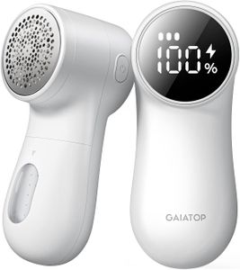 GAIATOP Rechargeable Fabric Shaver – White Lint Remover