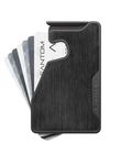 FANTOM X Card Fanning Wallet, RFID Aluminum Card Holder,, Aluminum Black, Extra Slim 4-7, Modern